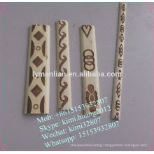 printed white wood beeding